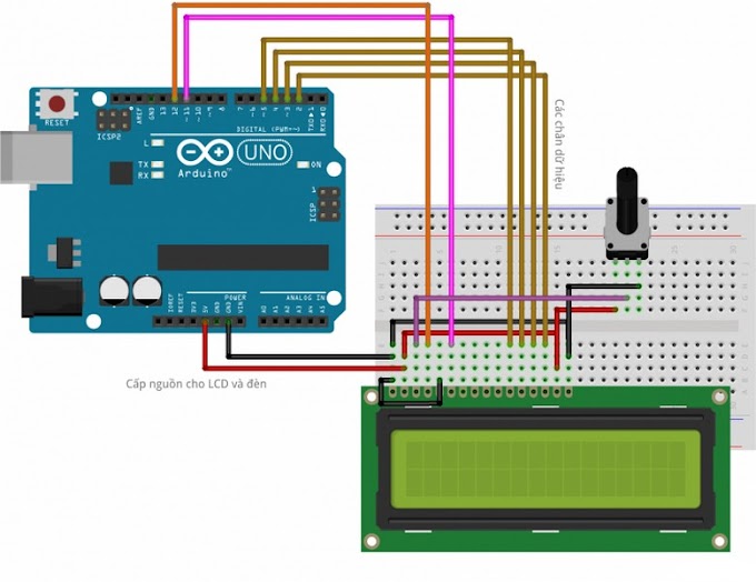 [Share code] Các hiệu ứng cơ bản của LCD 16×2 với Arduino