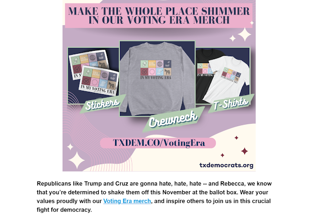 Make the whole place shimmer in our Voting Era merch