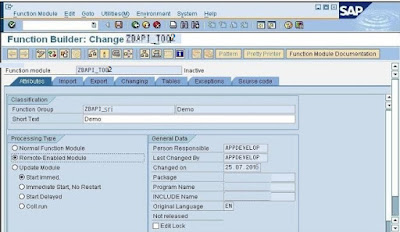 How to Create BAPI in SAP ABAP