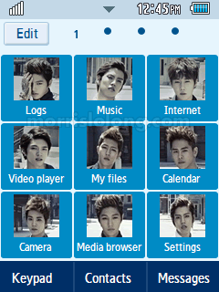 Infinite Destiny Korean Boy Band Samsung Corby 2 Theme Menu