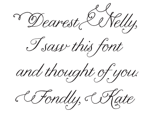 Choose font style s for your wedding invitations and stationery