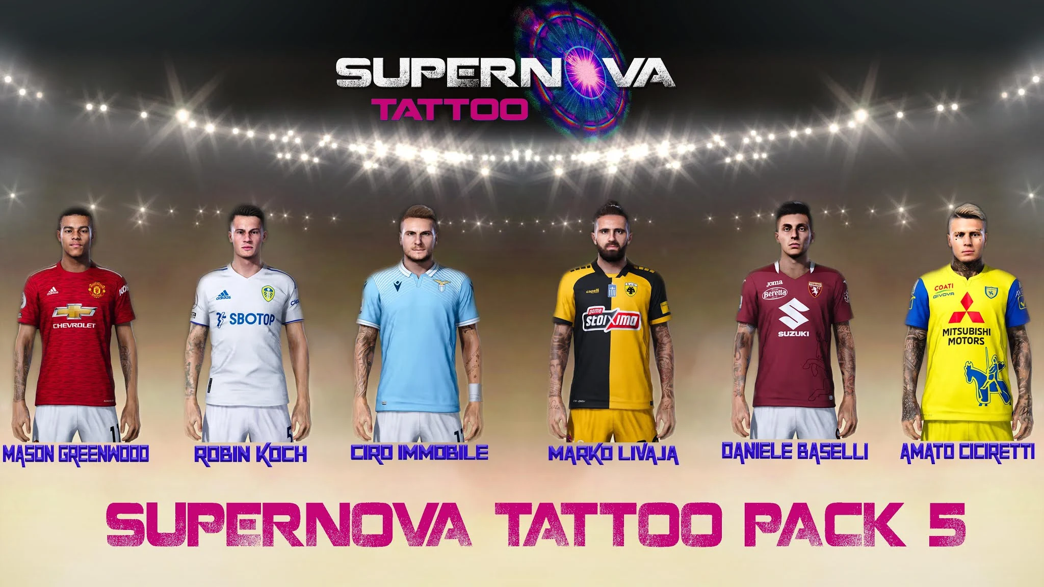 PES 2021 Tattoo Pack 5 by Supernova