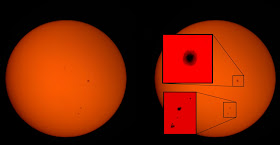 Sunspots 2418 and 2415 9-18-15