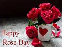 rose day wallpaper, beautiful roses with a cup of coffee for your loving valentine 2019
