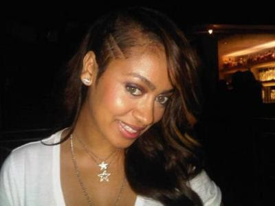 rat tail hairstyle. (Lala Vasquez's bold side-shave shows visible baldness 