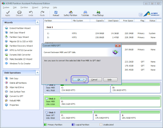 Convert Partisi Hardisk Tanpa Menghapus Data