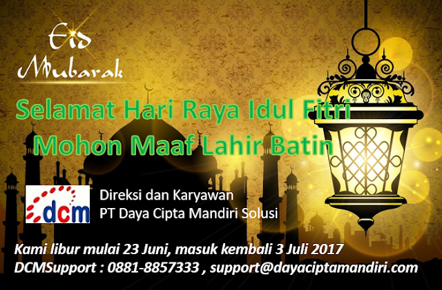 Selamat Hari Raya Idul Fitri 1438H