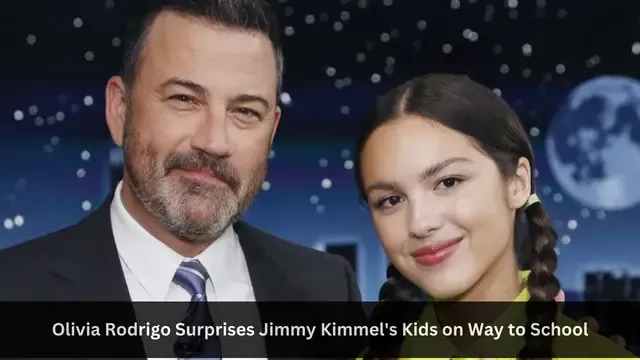 Olivia Rodrigo Surprises Jimmy Kimmel's Kids on Way to School