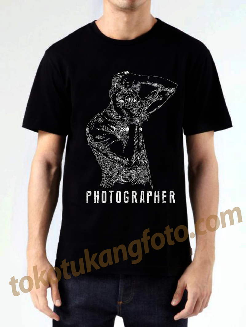 Kaos Photographer Sketsa TOKO TUKANG FOTO Kaos Fotografi