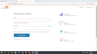 cloudflare signup page