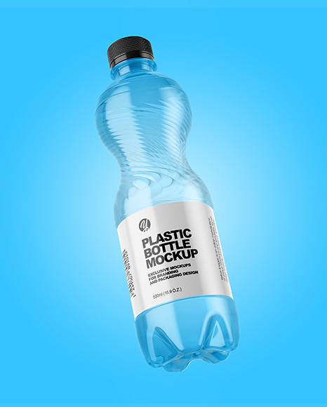 Download Clear Plastic Water Bottle Mockup
