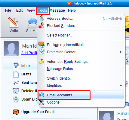 IMAP settings in swbell.net