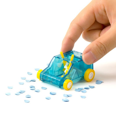 Midori Desk Mini Cleaner Is A Tiny Toy Truck That Can Clean Up Trash And Debris From Your Desk