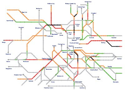 crowding levels on the tube