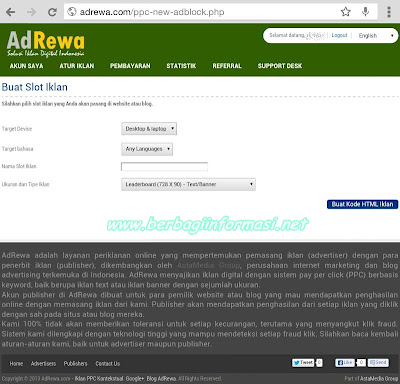 AdRewa, Solusi Alternatif Mendapatkan Uang dari Blog