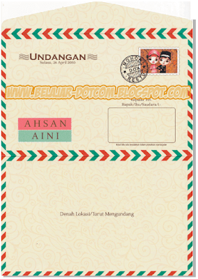 Contoh Undangan Pernikahan ERBA 88183 Model Amplop Siap Edit Format CorelDRAW