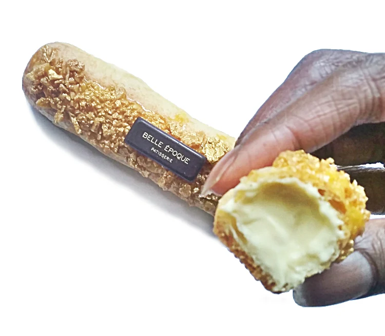 Gold eclair - belle epoque patisserie