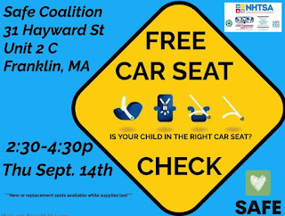 Free car seat check at SAFE Coalition - Sep 14