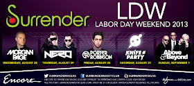 Spend your labor day weekend in Las Vegas with Surrender nightclub's parties, cool performances and special guests. Spend your labor day weekend in Las Vegas with Surrender nightclub's parties, cool performances and special guests.