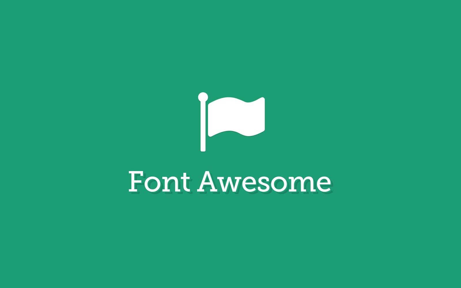 font awesome social icons