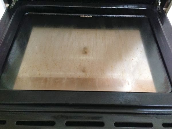 Green cleaning the oven and stove top