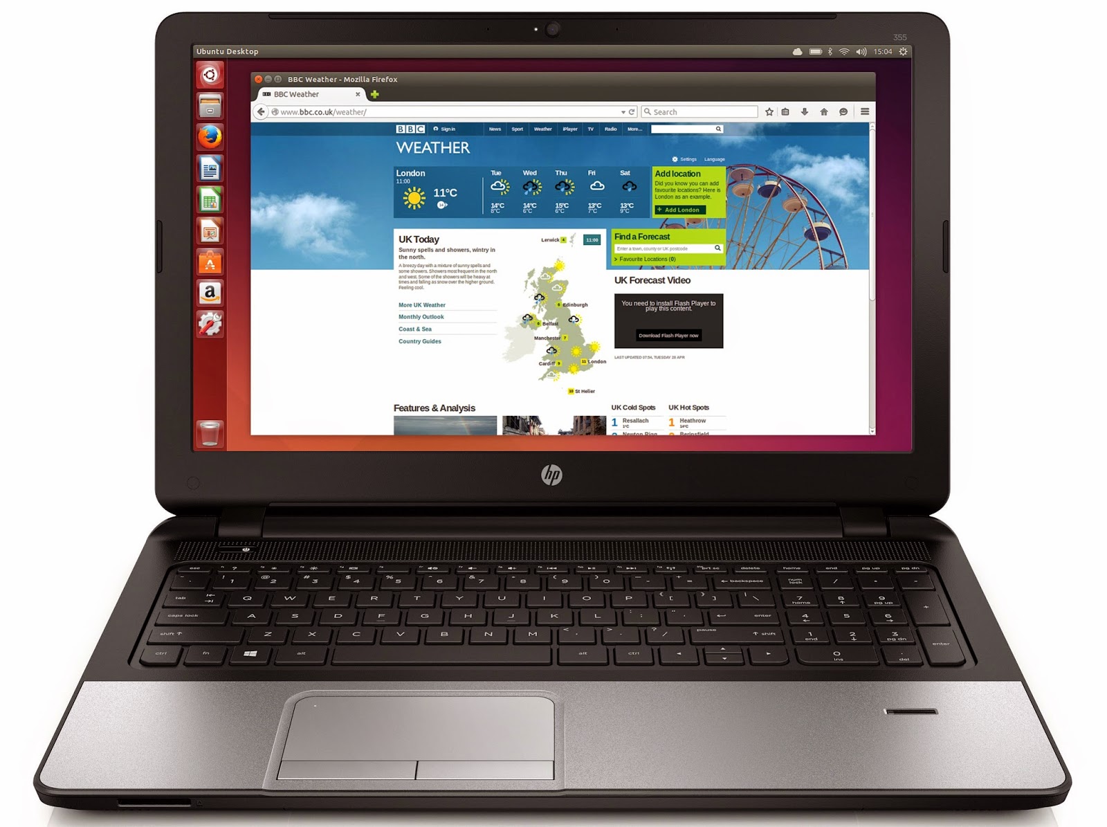 AMD powered hp ubuntu laptops