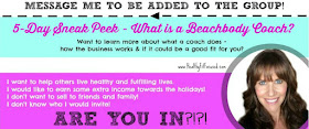 5-Day Coaching Sneak Peek, What is a beachbody coach?  Julie Little Fitness, www.HealthyFitFocused.com 