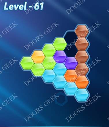 Block! Hexa Puzzle [Advanced] Level 61 Solution, Cheats, Walkthrough for android, iphone, ipad, ipod