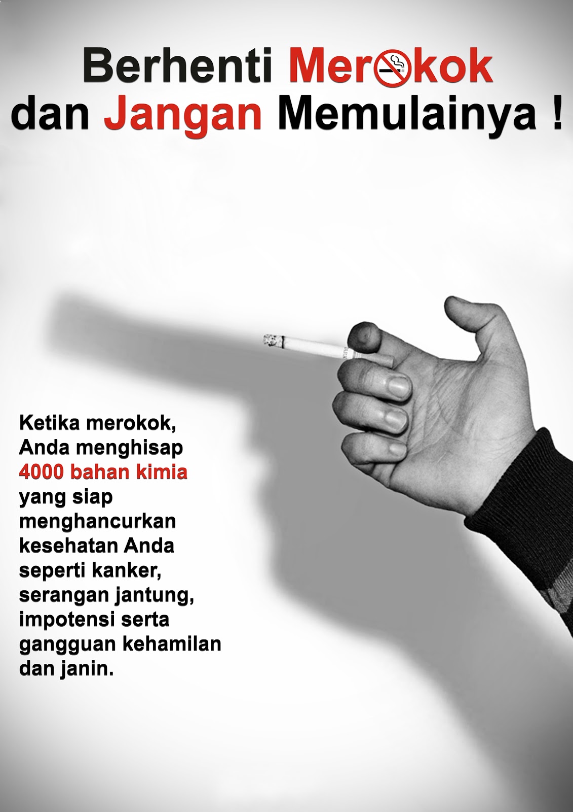 Info Kesehatan Masyarakat Poster Rokok 