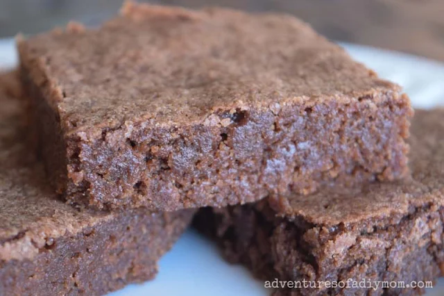 closeup of a brownie