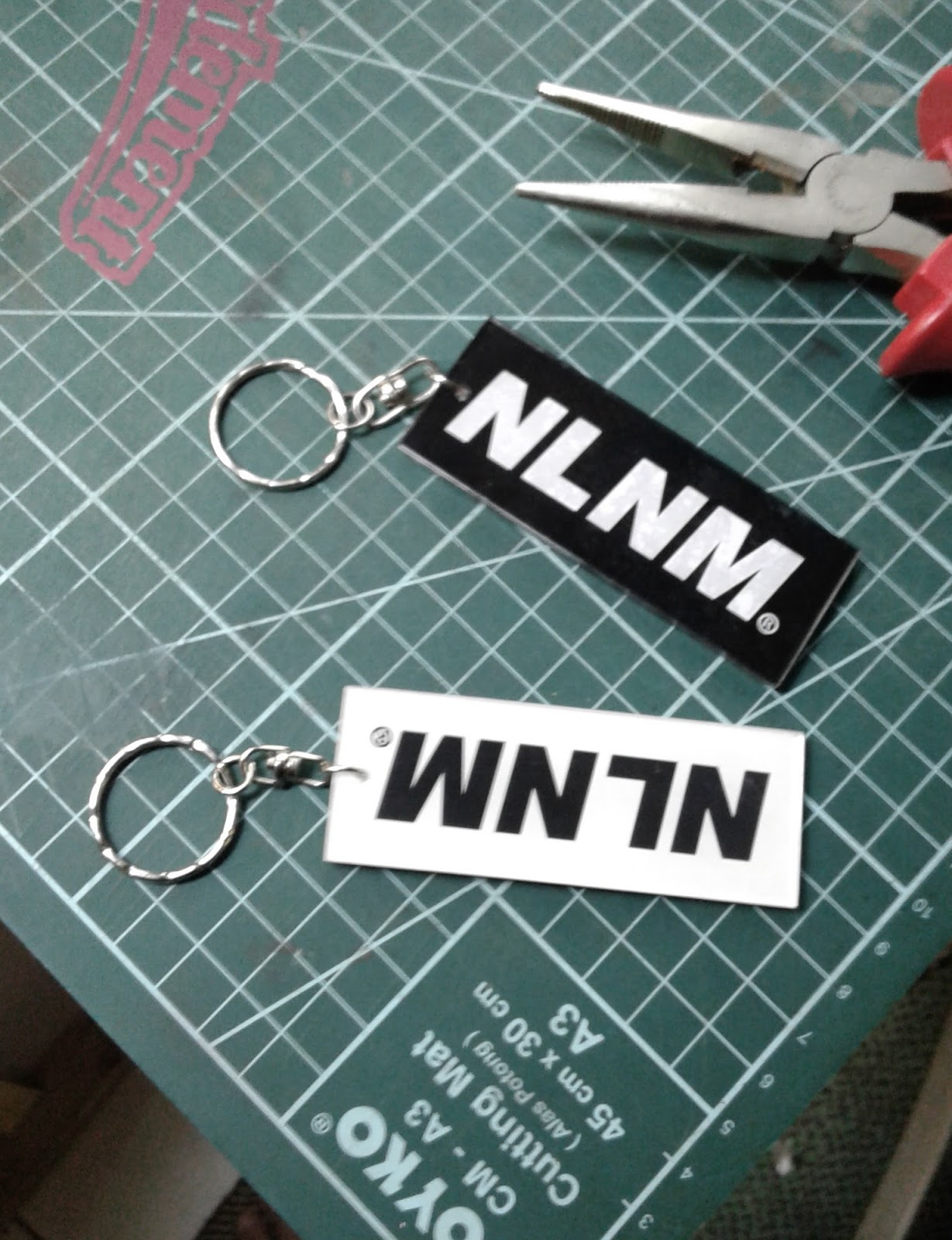 Download NLNM X ANARKI: NLNM acrylic keychain Mockup