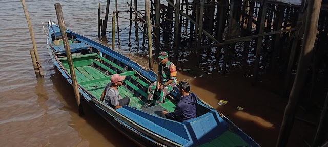 Ciptakan Hubungan Baik Dengan Warga Babinsa Jajaran Kodim 1007/Banjarmasin Rutin Lakukan Komsos