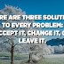 Three Solutions & 3 Problems