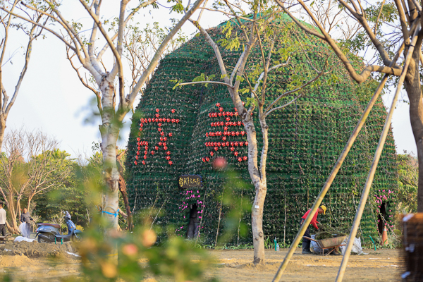 彰化永靖成美文化園，百年客家古厝成美公堂、和園唐式庭園造景