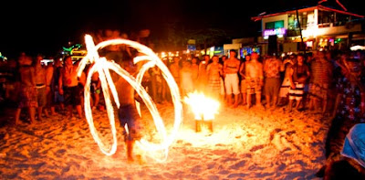 Full moon fesstival in Thailand