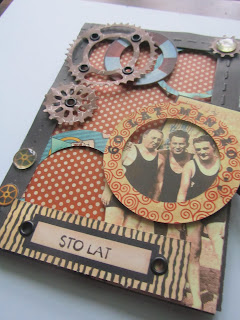 kartka na urodziny scrapbooking