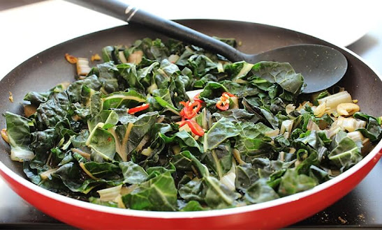 Ghee sauteed greens