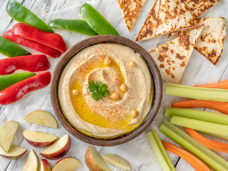 Hummus Veggie Toast Hummus Veggie Toast