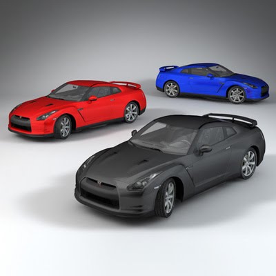 Nisan GTR R35 2009 Highly detailed model and mid detailed interiors