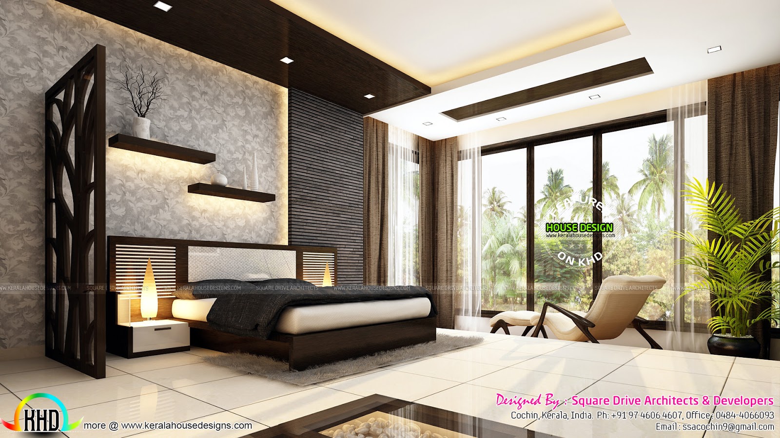 Very beautiful modern interior  designs  Kerala home 