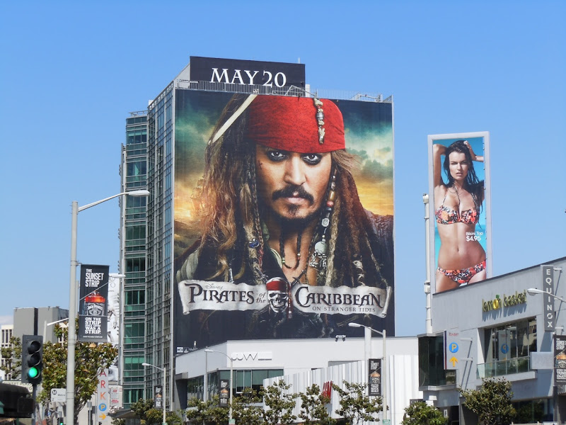 Johnny Depp Jack Sparrow billboard