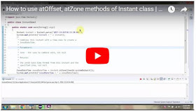 Java Ee How To Use Atoffset Atzone Methods Of Instant Class Java 8 Date And Time Java Ee How To Use Atoffset Atzone Methods Of Instant Class Java 8 Date And Time