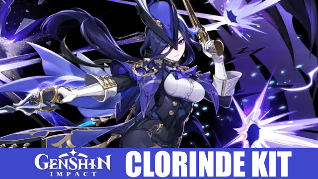 genshin clorinde, genshin impact clorinde kit, genshin clorinde abilities, genshin clorinde elemental skill, genshin clorinde burst, clorinde passives, clorinde constellation, genshin clorinde weapon