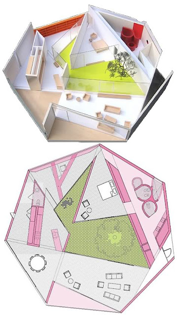 PLANOS DE CASA HEPTAGONO PLANO DE CASA HEPTAGONAL