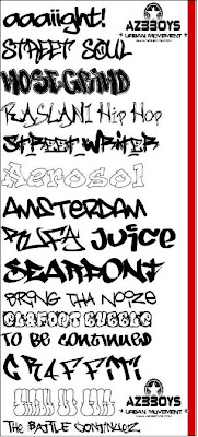 Cool Graffiti Font Sample Beginner Drawing