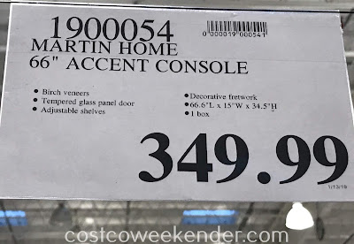 Deal for the Martin Home Accent Console at Costco