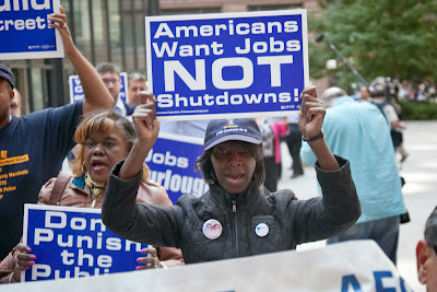 Protesting About Government Shutdown