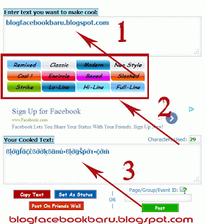 Updat Status Facebook Dengan Huruf Aneh Bin Ajaib