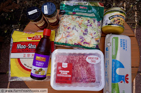 image of ingredients used to make Easy Instant Pot Mu Shu Pork