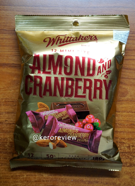 รีวิว วิทแทคเกอร์ อัลมอนด์และแครนเบอร์รี่ ดาร์กช็อกโกแลต (CR) Review Almond and Cranberry Dark Chocolate, Whittaker's